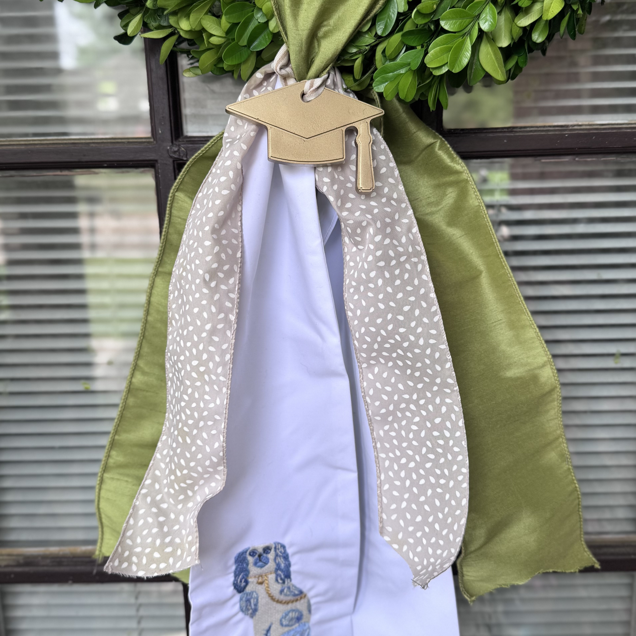 Wreath Ornament - Graduation Cap