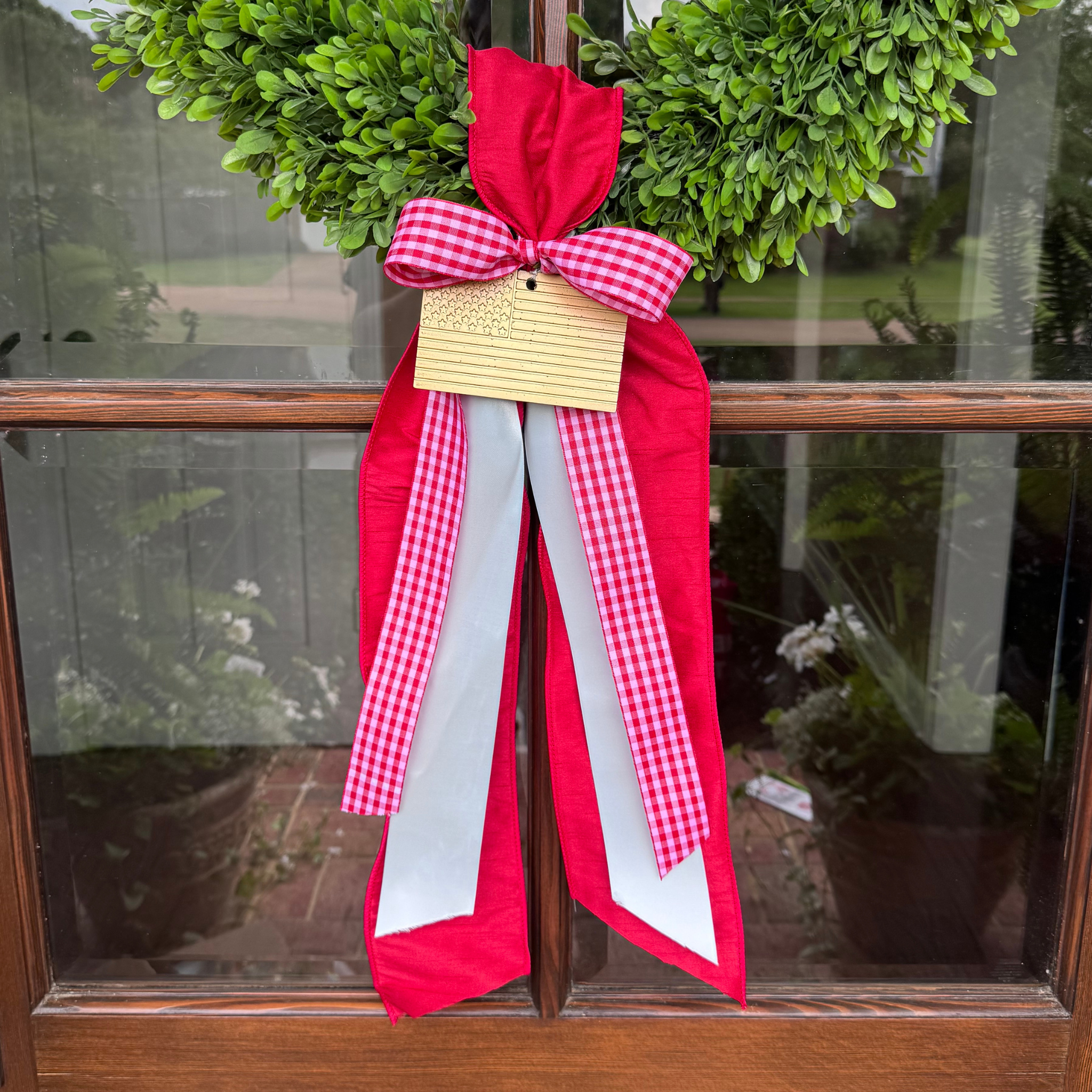 Wreath Ornament - American Flag