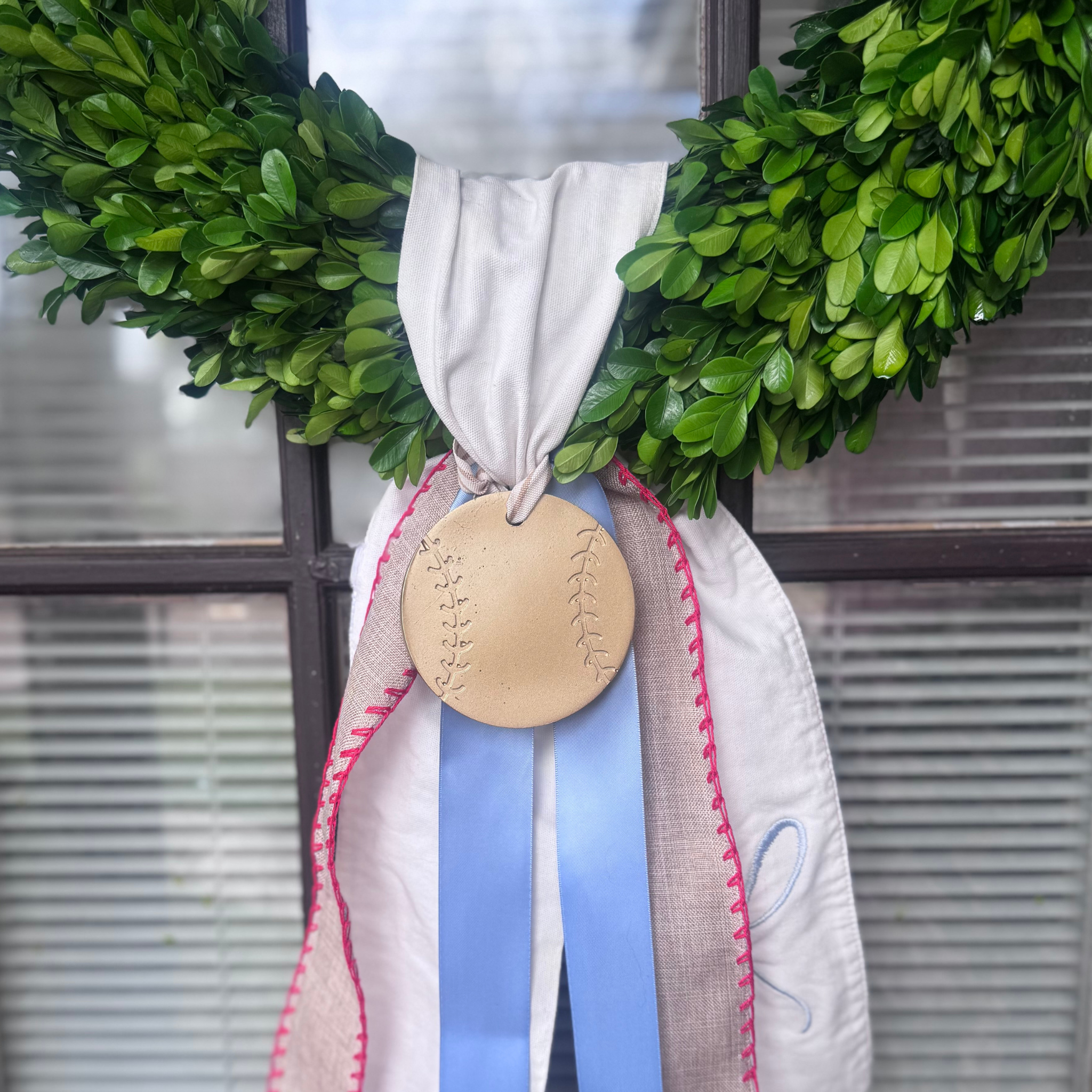 Wreath Ornament - Baseball