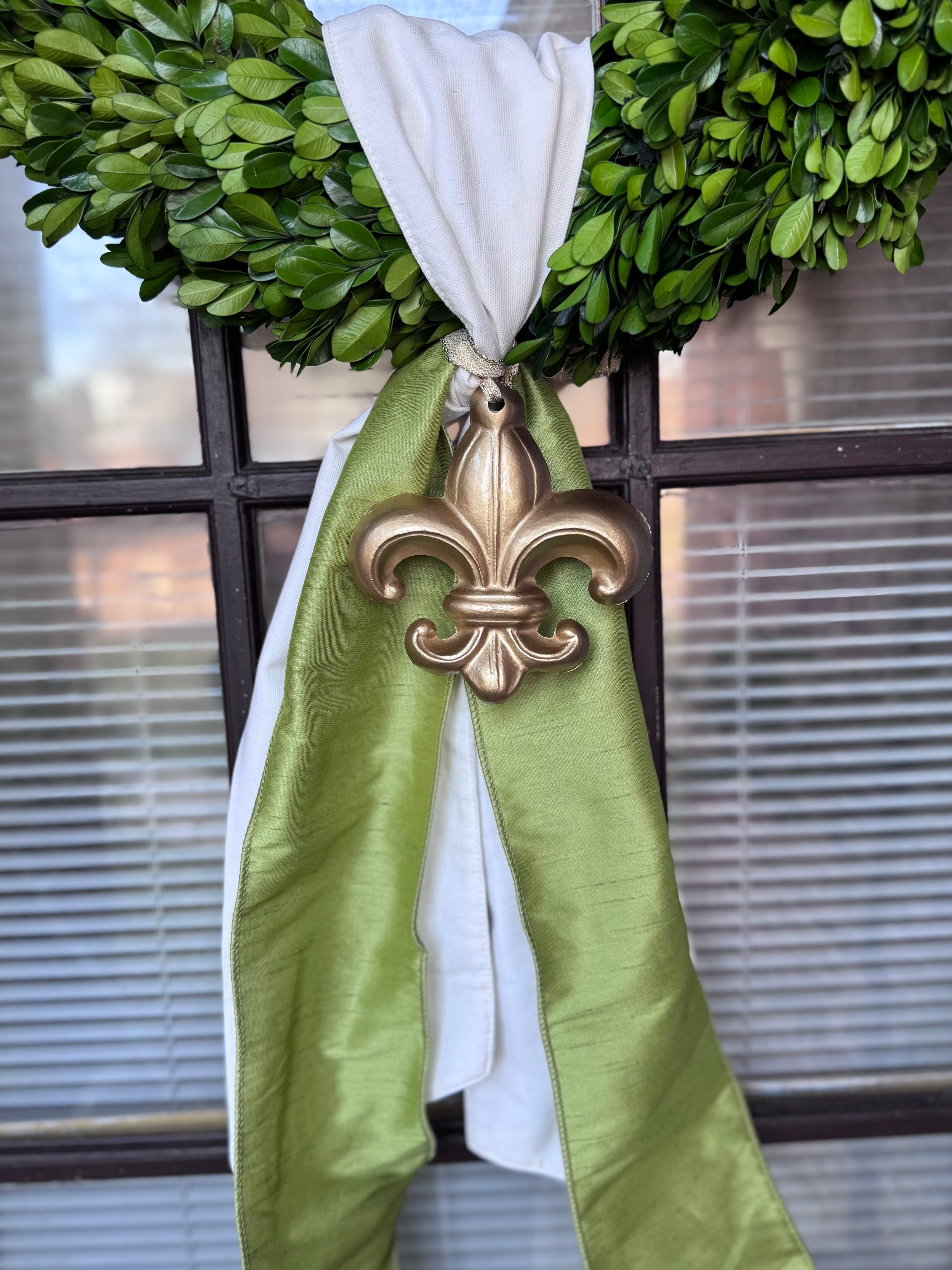 Wreath Ornament - Fleur De Lis