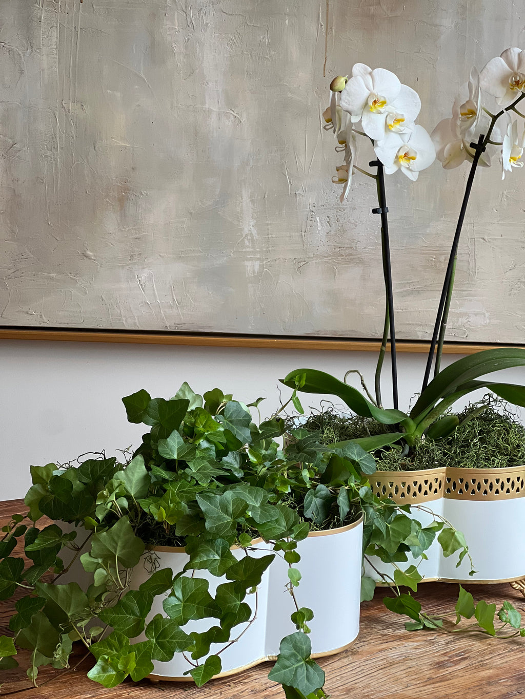 Quatrefoil Cachepot - 2 Sizes