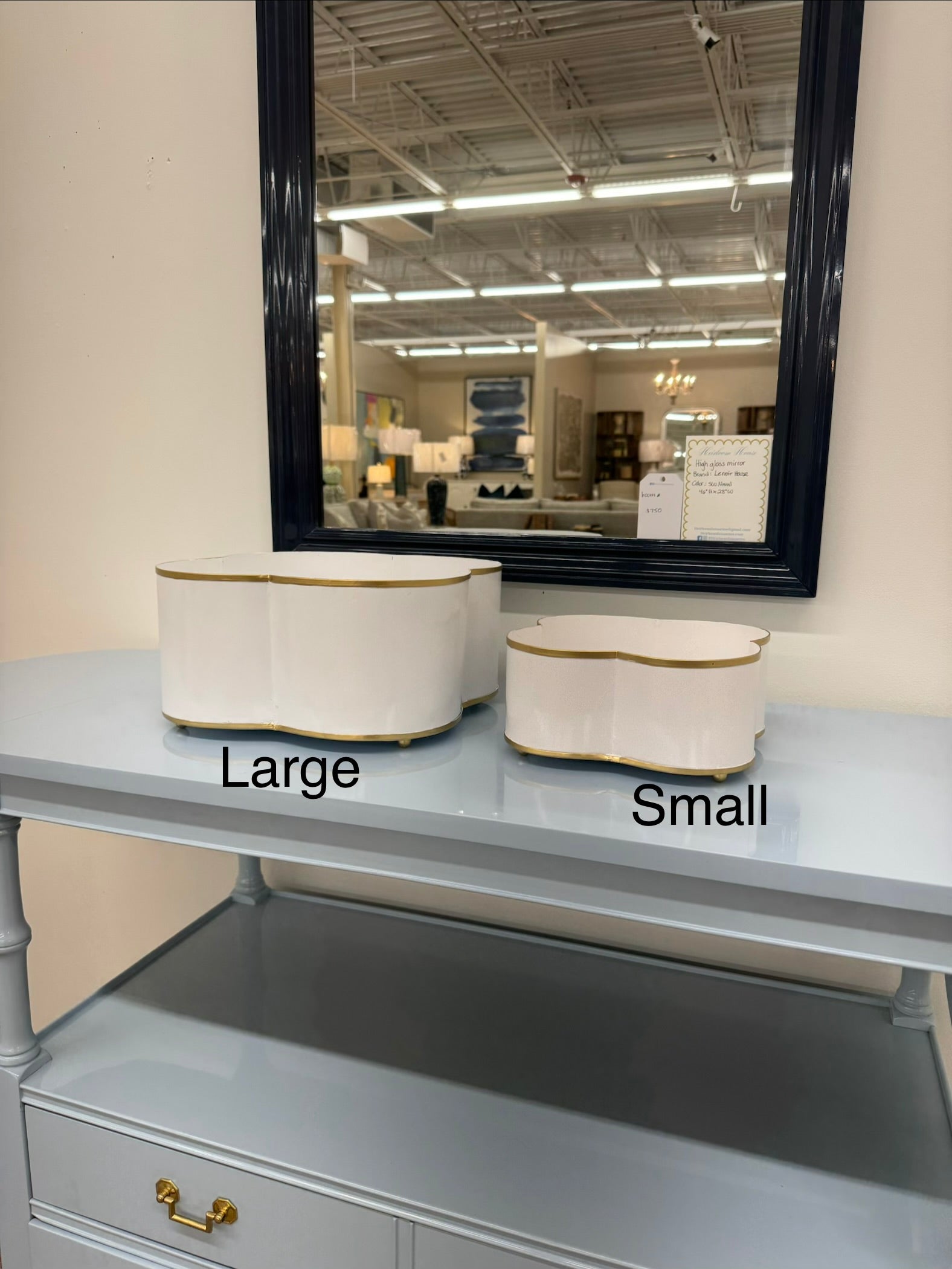 Quatrefoil Cachepot - 2 Sizes