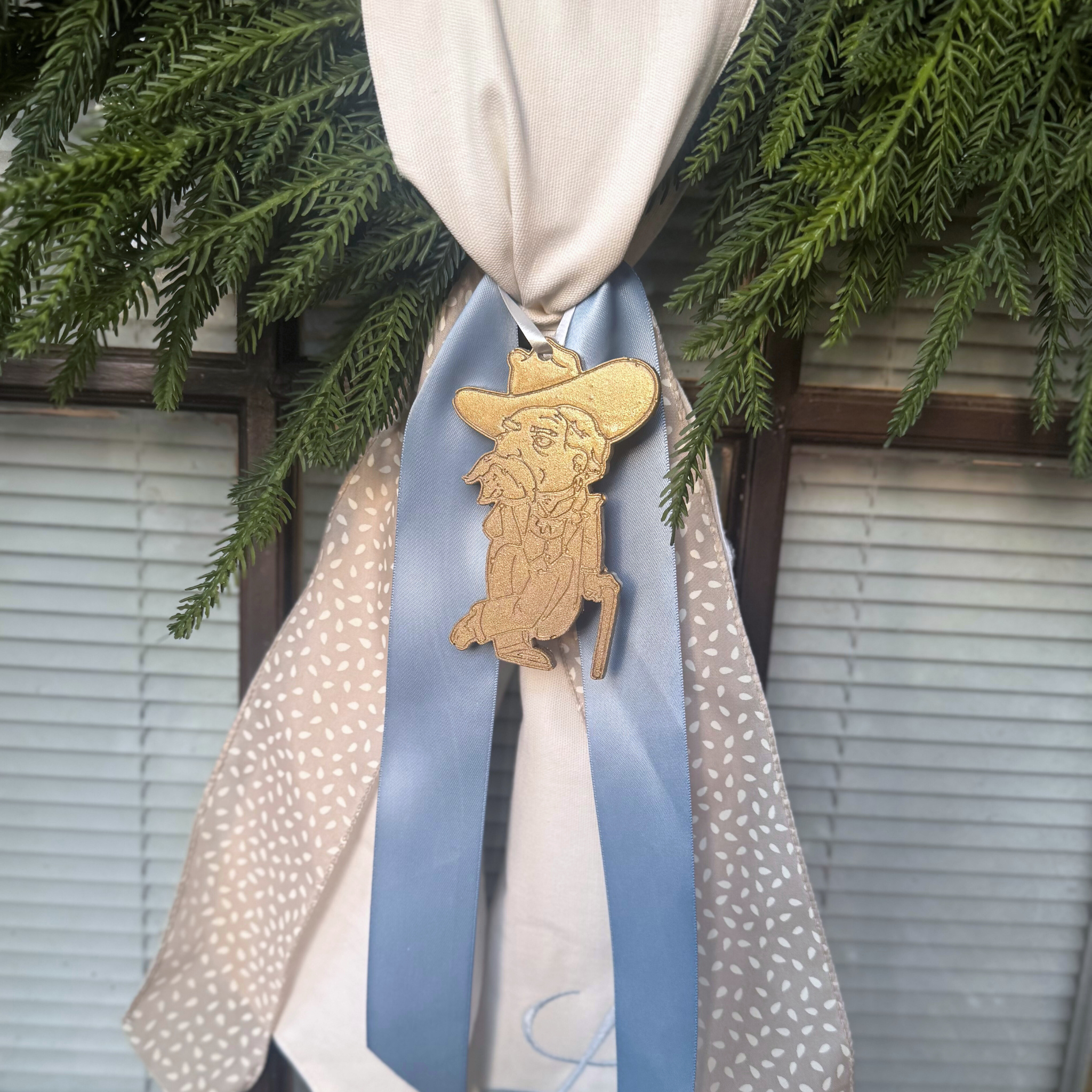 Ole Miss Rebels Colonel Reb wreath ornament