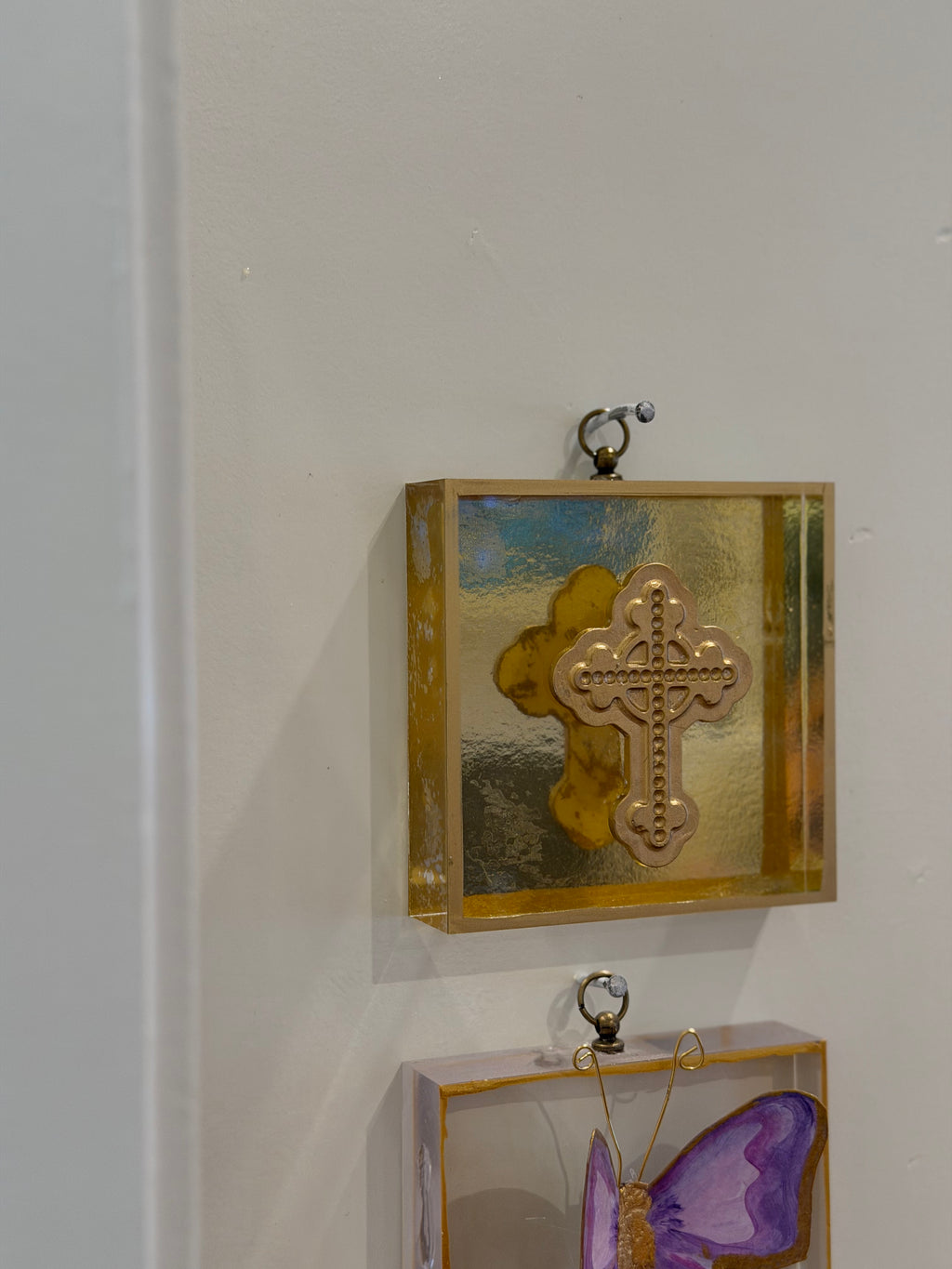 Fleur De Lis Cross Block