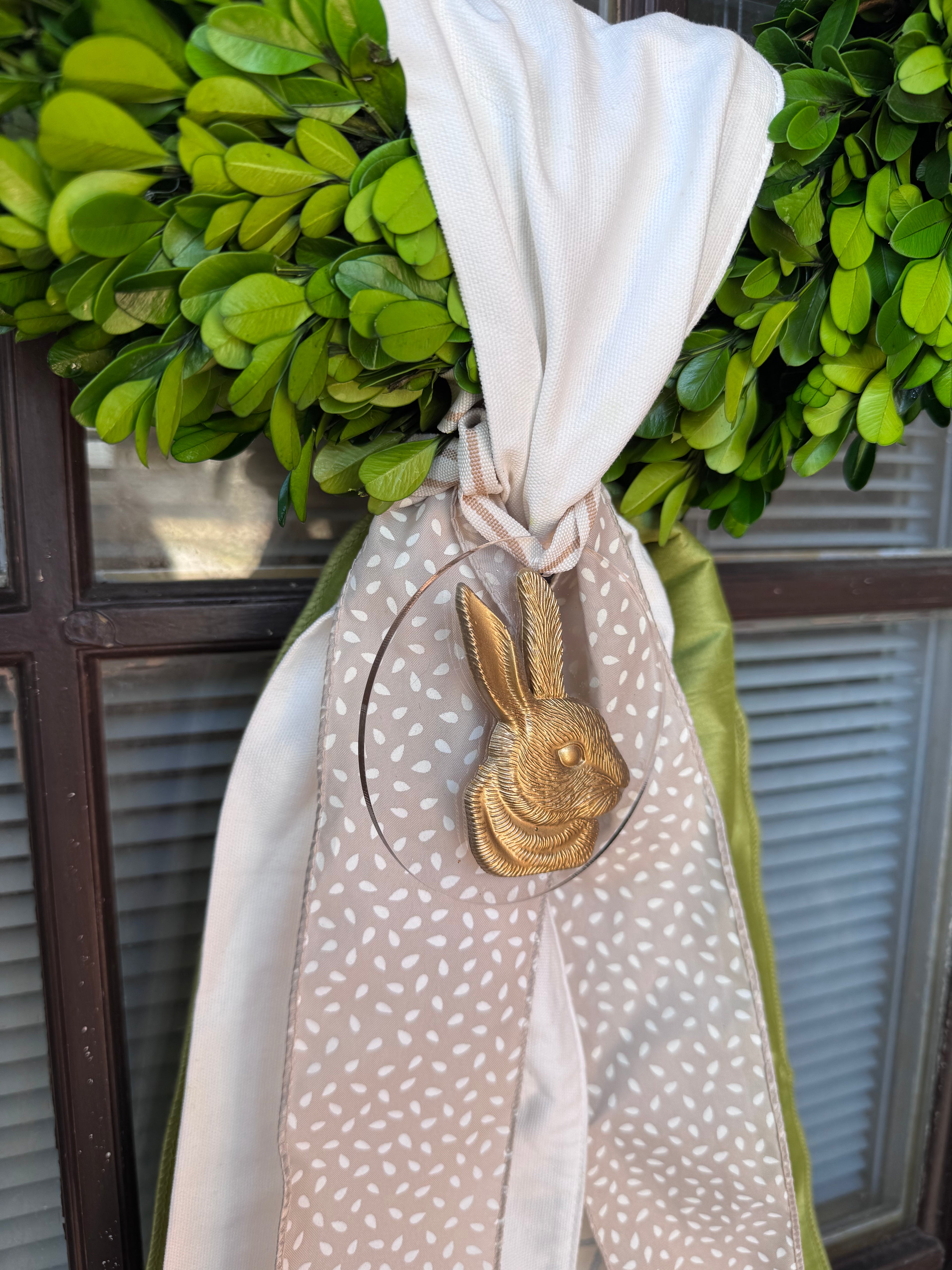 Wreath Ornament - Small Bunny