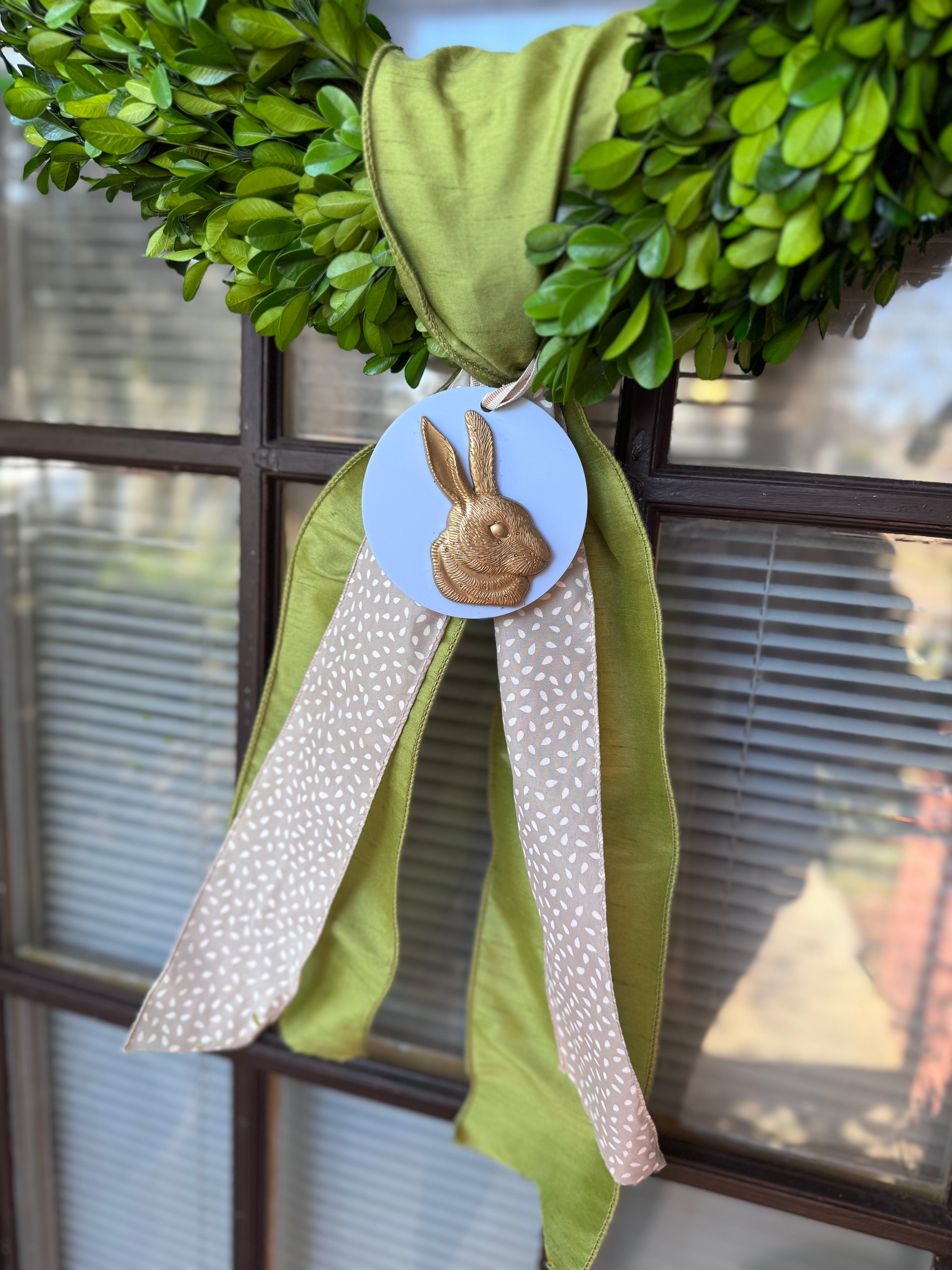 Wreath Ornament - Small Bunny