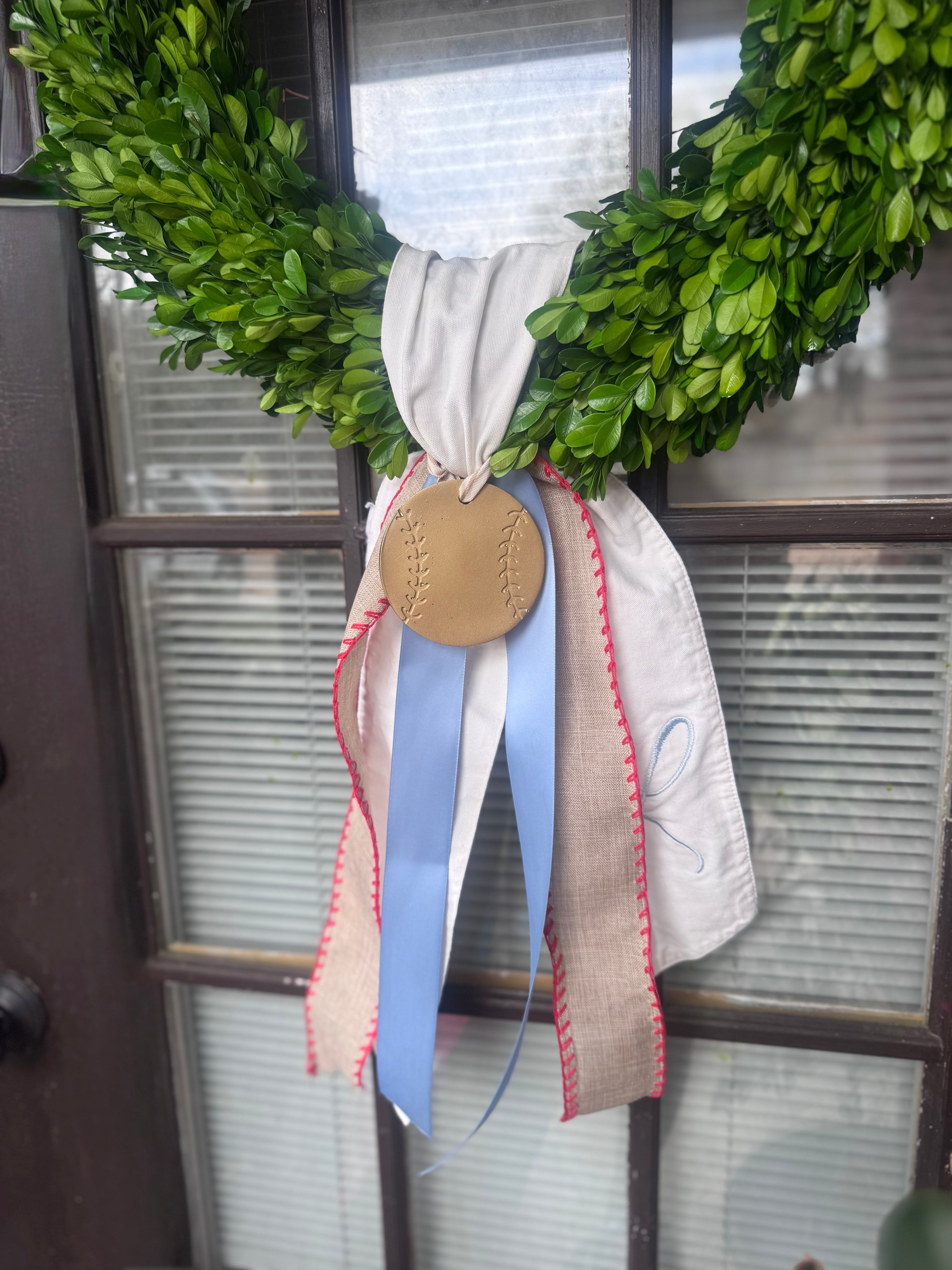 Wreath Ornament - Baseball