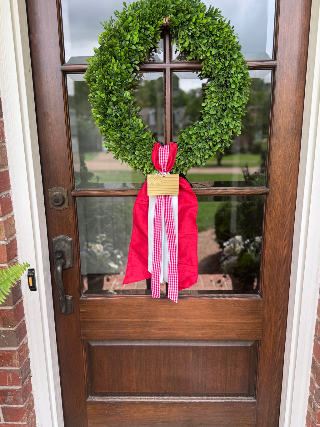 Wreath Ornament - American Flag