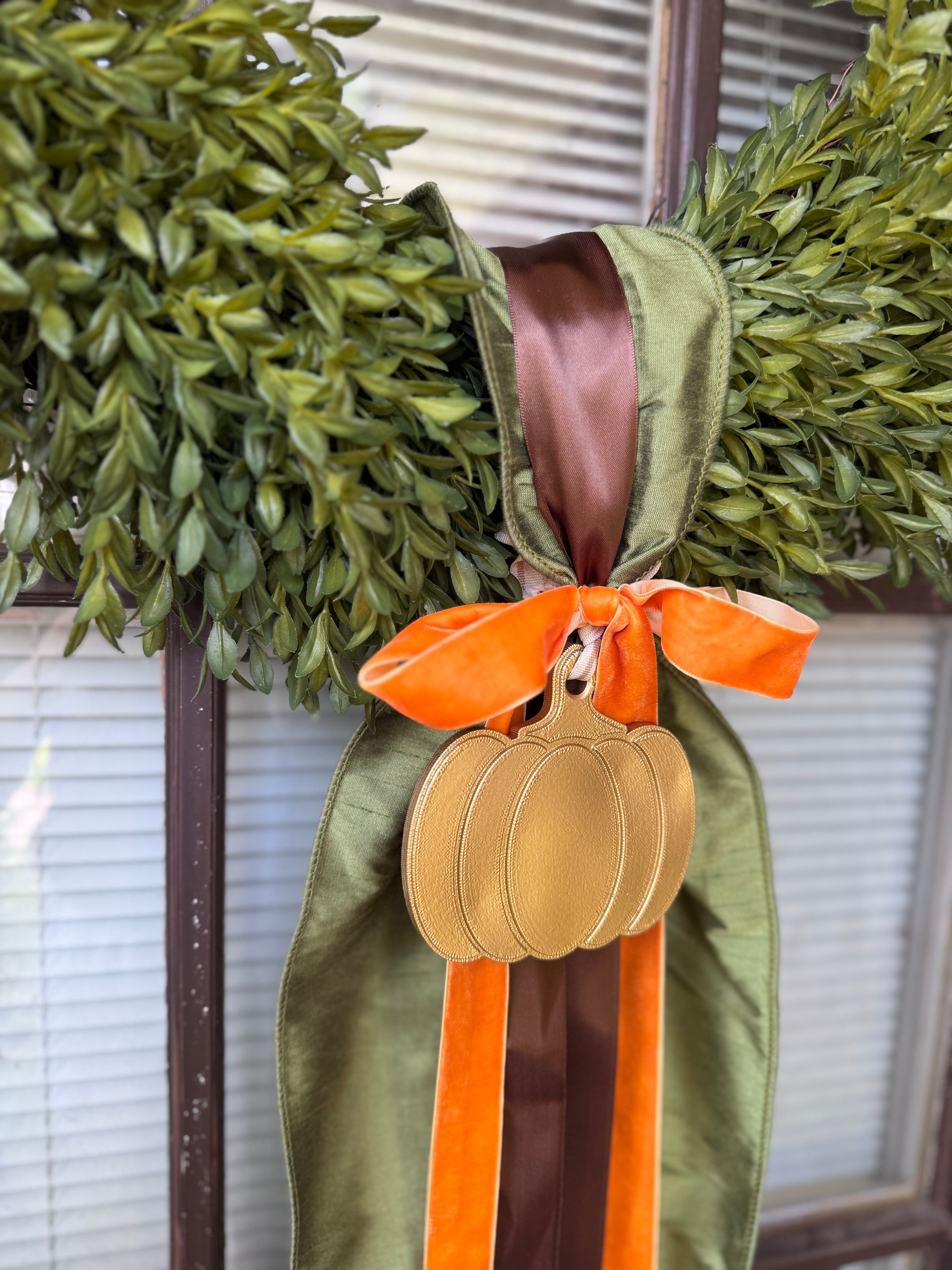 Wreath Ornament - Pumpkin