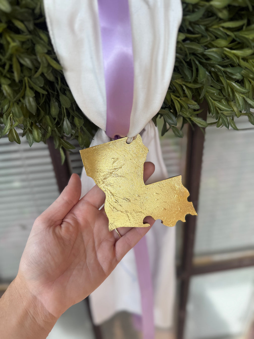 Wreath Ornament - Louisiana