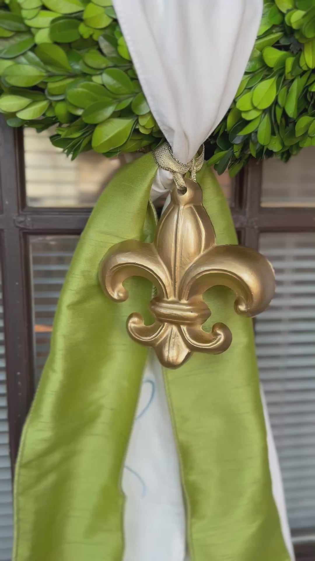 Wreath Ornament - Fleur De Lis